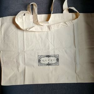 Gucci tote/garment/grocery bag
